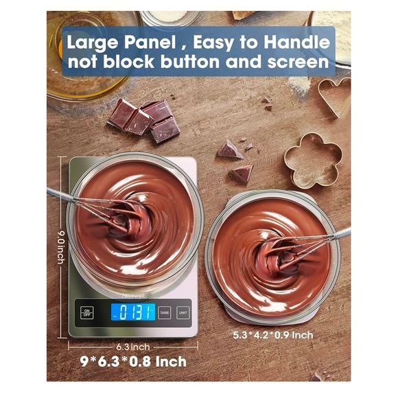 NIB Nicewell Food Scale, 22lb Digital Kitchen Scale for Cooking Baking, silver - Picture 9 of 9